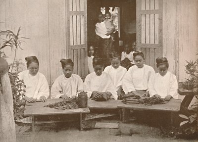 صناع السيجار البورمي ، 1900. بواسطة غير معروف