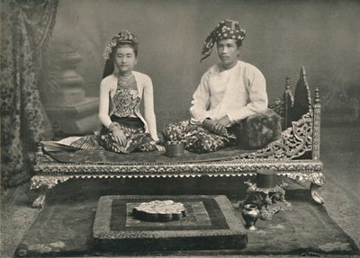 الأمير والأميرة البورمية ، 1900. بواسطة غير معروف