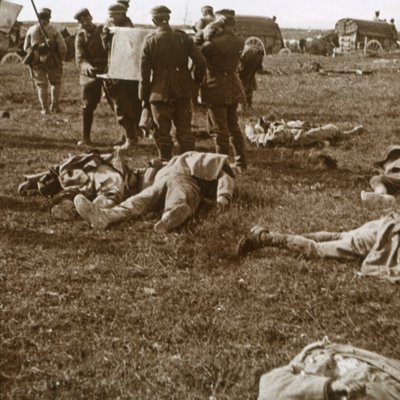 دفن الجثث ، Sainte-Marie-à-Py ، شمال فرنسا ، c1914-c1918 بواسطة غير معروف