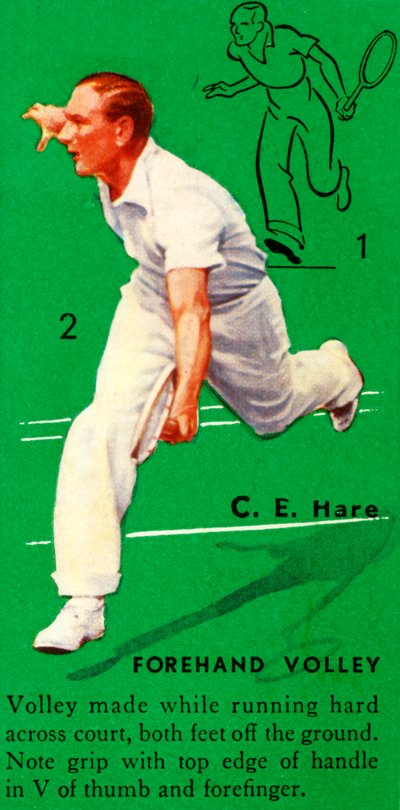 CE هير - Forhand Volley ، c1935. بواسطة غير معروف