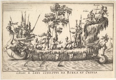 كاليه وزيتيس بقيادة بوريس وأوريثيا كاليه إي زيتي كوندوتي دا بوريا وأوريتيا ، ث ... ، 1664. بواسطة غير معروف