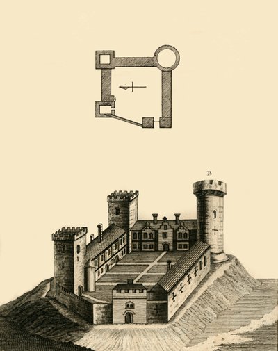 قلعة كامبريدج ، c1783. بواسطة غير معروف