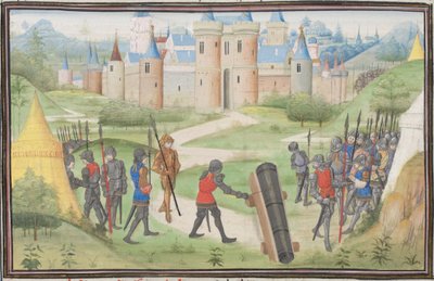معسكر الصليبيين بالقرب من القدس. صورة مصغرة من الهستوريا بواسطة ويليام صور ، 1460 بواسطة غير معروف