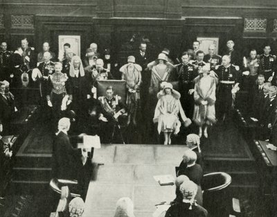 كانبيرا ، أستراليا. أصحاب الجلالة يفتتحون أول برلمان اتحادي ، 9 مايو 1927 ، 1937. بواسطة غير معروف