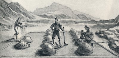 Cancha De Beneficiar ، أو طريقة اندماج الذهب والفضة ، c1826 ، 1911 بواسطة غير معروف