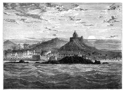 قلعة كيب كوست ، جولد كوست ، غرب أفريقيا ، c1890 بواسطة غير معروف