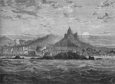 قلعة كيب كوست ، c1880 بواسطة غير معروف