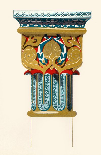 عاصمة الأعمدة ، محكمة الأسود ، 1907. بواسطة غير معروف