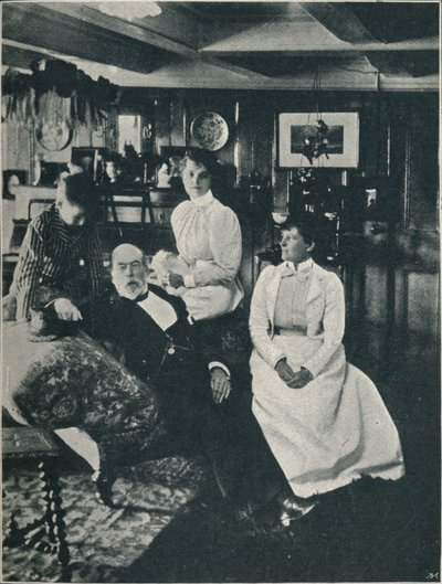 النقيب بورشير ، ابنته ، وابنته الكبرى ، c1900 ، 1910 بواسطة غير معروف