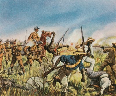 الكابتن فرانك يقاتل Hereros ، 1904 ، 1936. بواسطة غير معروف