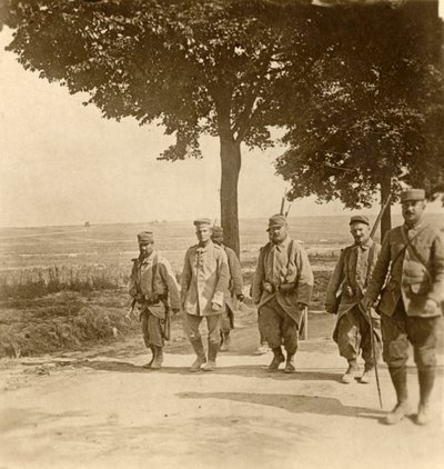 القبض على مطلق النار الألماني ، الشمبانيا ، شمال فرنسا ، c1914-c1918 بواسطة غير معروف