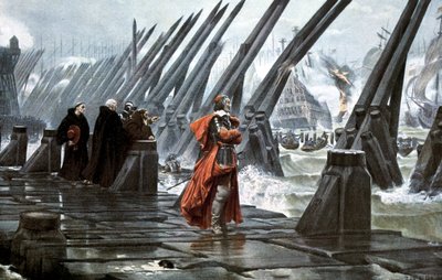 الكاردينال ريشيليو في حصار لاروشيل ، 1628 أوائل القرن العشرين بواسطة غير معروف