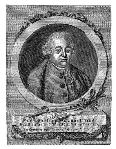 كارل فيليب إيمانويل باخ 1714-1788 ، ملحن وموسيقي ألماني بواسطة غير معروف