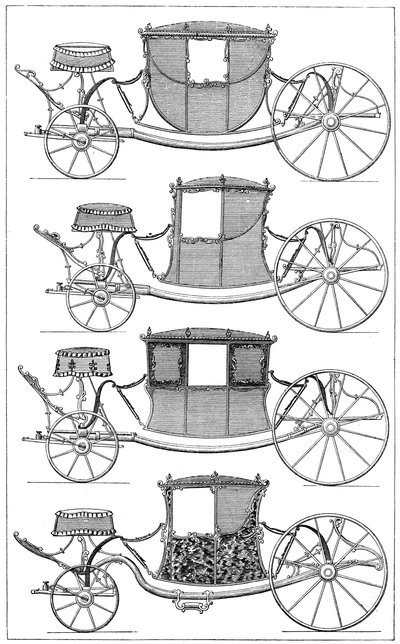 العربات ، 1885 بواسطة غير معروف