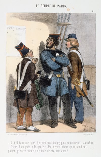 الرسوم المتحركة المتعلقة بكومونة باريس ، 1870. بواسطة غير معروف