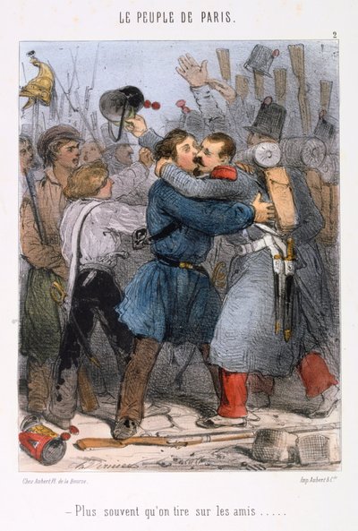 الرسوم المتحركة المتعلقة بكومونة باريس ، 1870. بواسطة غير معروف