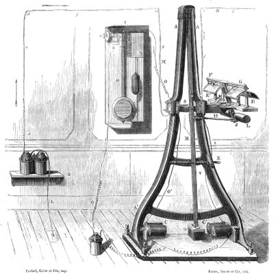 آلة طباعة Pantelegraph لعام 1865 ، c1870 بواسطة غير معروف