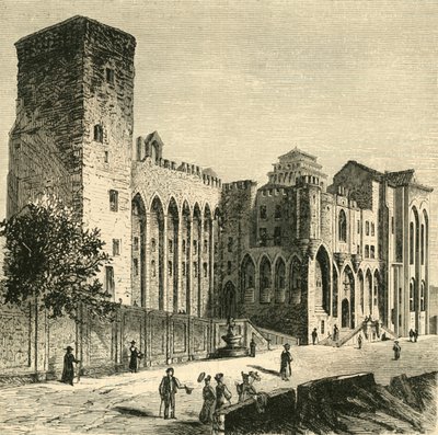 قلعة الباباوات ، أفينيون ، 1890. بواسطة غير معروف
