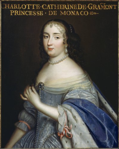 كاثرين شارلوت دي جرامونت 1638-1678 ، أميرة موناكو ودوقة فالنتينوي ، c1665. بواسطة غير معروف
