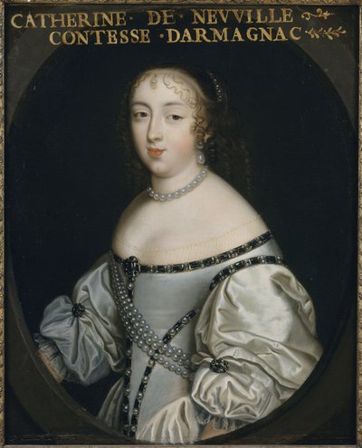 كاثرين دي نيوففيل دي فيليروي ، كونتيسة أرماجناك 1639-1707 ، حوالي 1665. بواسطة غير معروف
