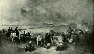 Cawnpore - مرور الغانج مع اللاجئين من لكناو ... نوفمبر 1857 ، 1901. بواسطة غير معروف