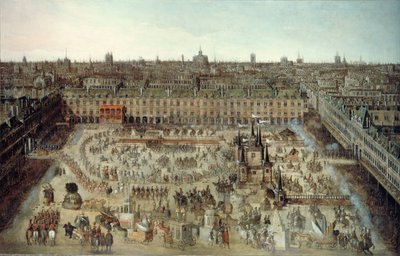 الاحتفال بعقد الزفاف بين لويس الثالث عشر وآن النمسا ... ، 1612. بواسطة غير معروف