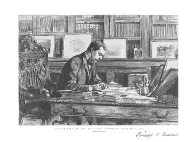 مشاهير اليوم - اللورد راندولف تشرشل ، النائب ، 1885 بواسطة غير معروف