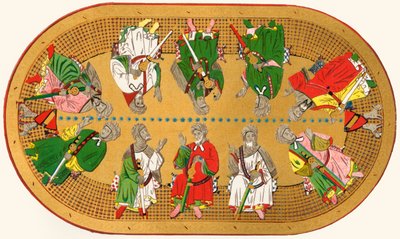 مركز الرسم على السقف ، قاعة العدل ، 1907. بواسطة غير معروف