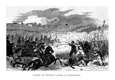 المسؤول عن لانسر البروسي في Weissenburg ، 1870 ، 1875 بواسطة غير معروف