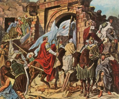 يدخل شارلمان بافيا ، 1936. بواسطة غير معروف