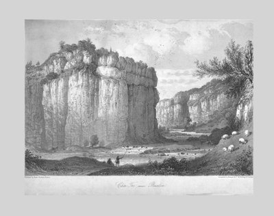 Chee Tor قرب Buxton، c1840. بواسطة غير معروف