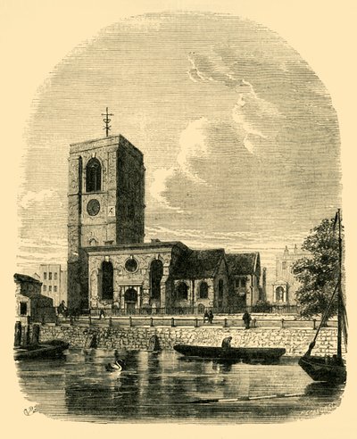 كنيسة تشيلسي ، 1860 ، c1876. بواسطة غير معروف