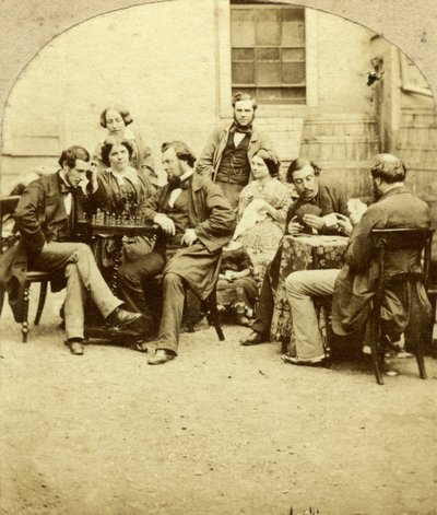 الشطرنج والبطاقات ، c1850s بواسطة غير معروف