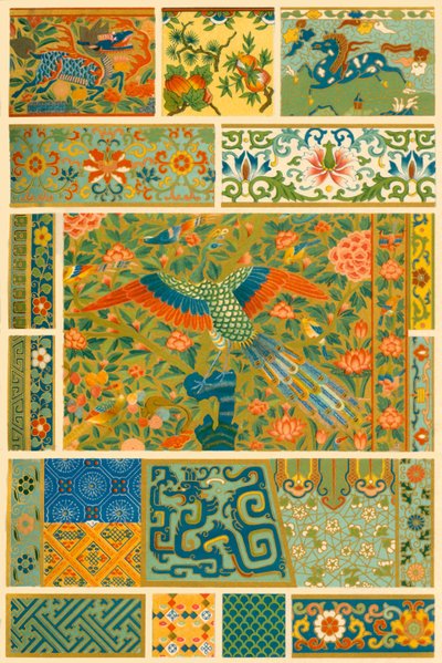 الرسم الصيني والنسيج والتطريز وكلوزوني 1898. بواسطة غير معروف