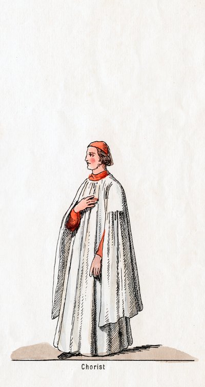 Chorister ، تصميم أزياء للعب شكسبير ، هنري الثامن ، القرن التاسع عشر بواسطة غير معروف