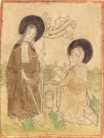 ظهور المسيح لمريم المجدلية 1460 - 1470. بواسطة غير معروف