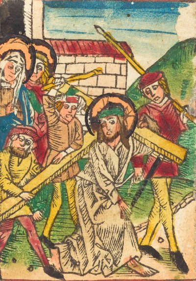 المسيح يحمل الصليب ، ج. 14701480. بواسطة غير معروف