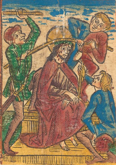 توج المسيح بالأشواك ، ج. 1490. بواسطة غير معروف