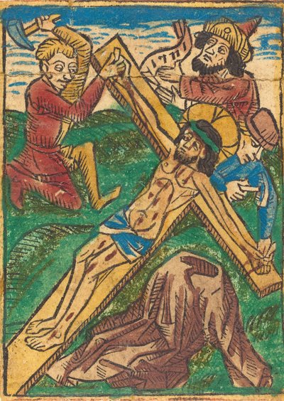 مسمر المسيح على الصليب ، ج. 1490. بواسطة غير معروف