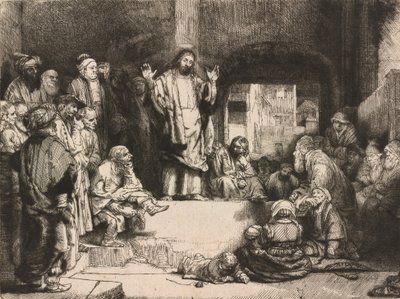 المسيح يكرز بقبر صغير ، ج. 1652. بواسطة غير معروف