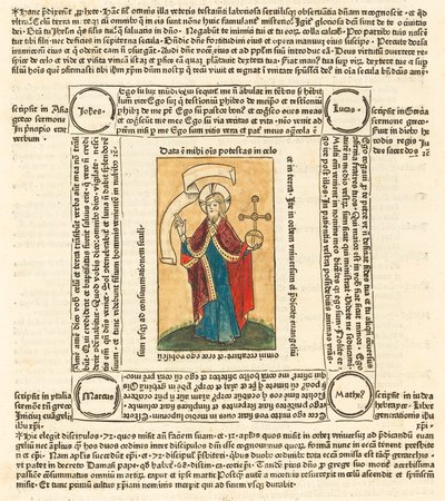 المسيح كمخلص العالم ، ج. 1475 بواسطة غير معروف