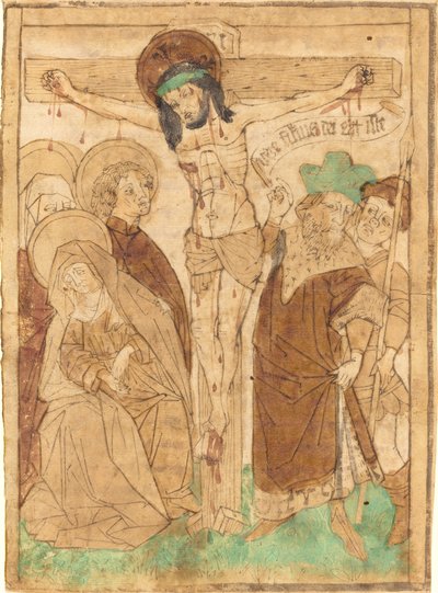 المسيح على الصليب ، ج. 14501460. بواسطة غير معروف