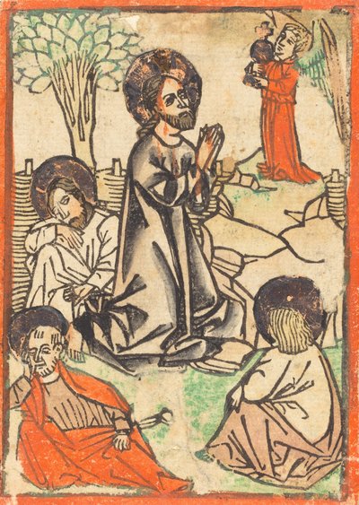 المسيح على جبل الزيتون ، ج. 1460. بواسطة غير معروف