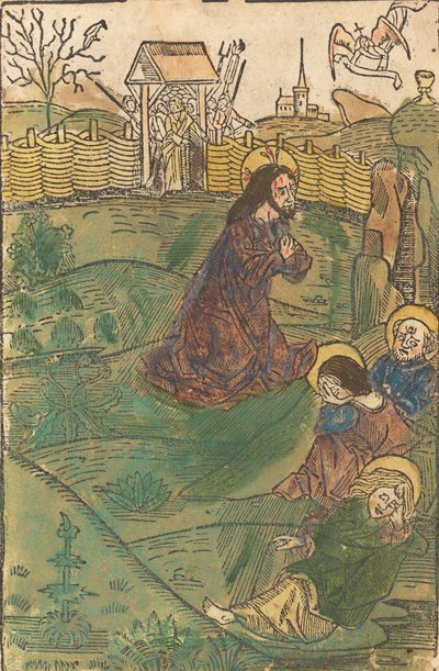 المسيح على جبل الزيتون ، ج. 1490. بواسطة غير معروف
