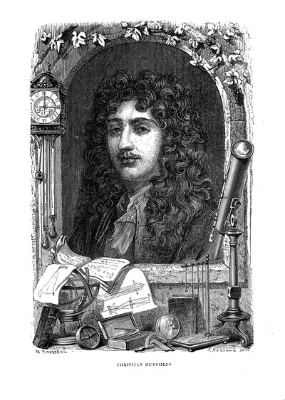 Christiaan Huygens 1629-1695 ، الفيزيائي والرياضي والفلكي الهولندي ، c1870 بواسطة غير معروف