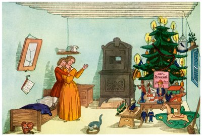 مشهد عيد الميلاد من King Nutcracker بواسطة هاينريش هوفمان ، 1853 1956 بواسطة غير معروف