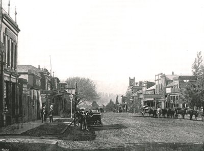 شارع الكنيسة ، ماريتسبورغ ، جنوب أفريقيا ، 1895. بواسطة غير معروف