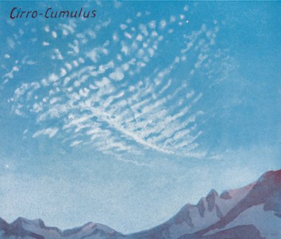 Cirro-Cumulus - دزينة من أشكال السحابة الرئيسية في السماء ، 1935 بواسطة غير معروف