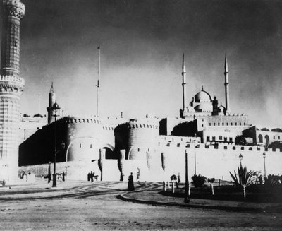 القلعة ومسجد محمد علي ، القاهرة ، مصر ، أواخر القرن التاسع عشر أو أوائل القرن العشرين بواسطة غير معروف