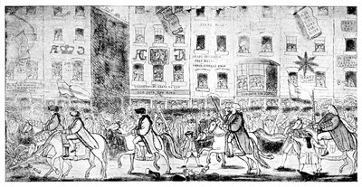 فروسية المدينة أو موكب القديس بولس ، 1789 بواسطة غير معروف